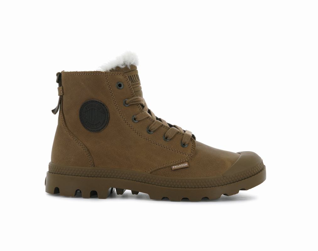 Botas Palladium Pampa Hi Pilot Hombre - Marrones Oscuro ||AFNO-92134||